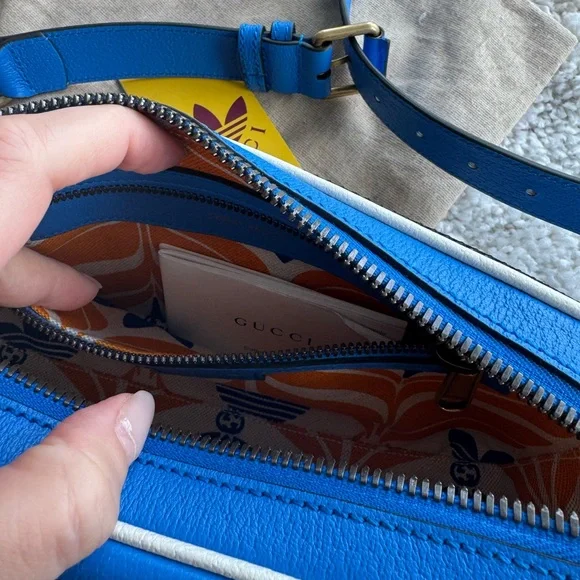 💙 Gucci x Adidas Leather Belt Bag – Retro Blue - Picture 8 of 8
